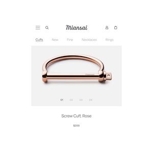 Miansai Screw Cuff Rose